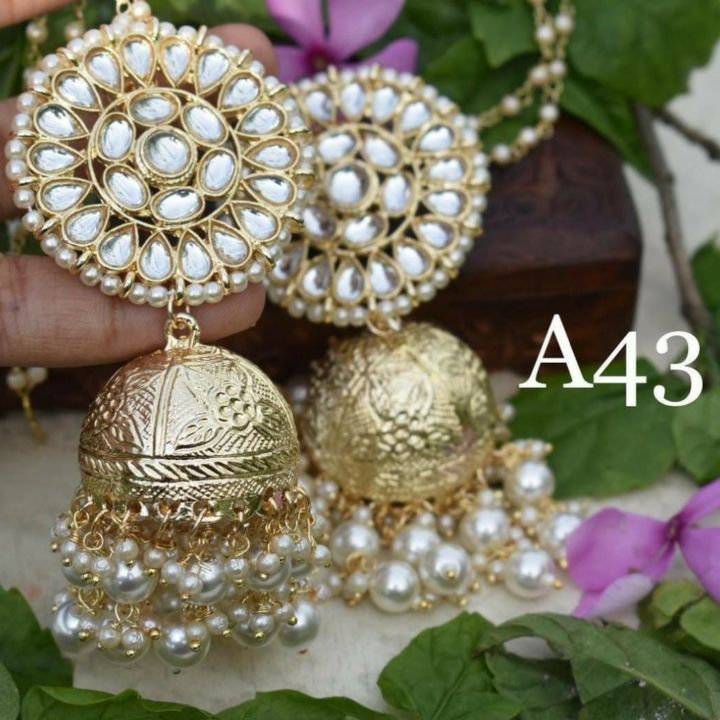 Kundan Tassel style Designer Jhumka Earrings – Simpliful Jewelry